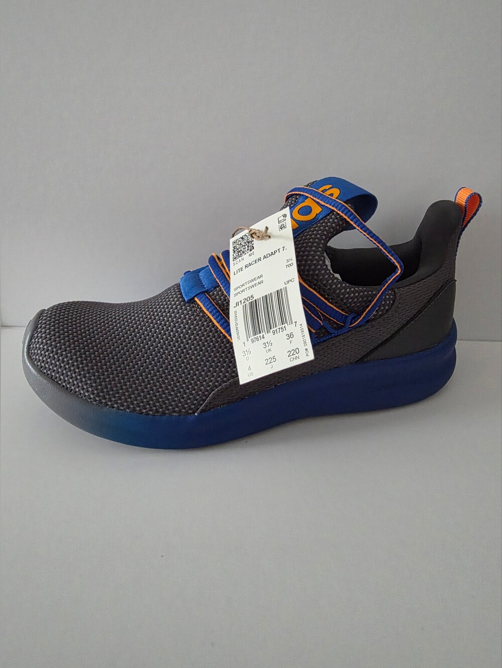 Adidas Lite Racer Adapt 7.0 K Youth Size 4 New With Box